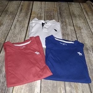 Lot of 3 Abercrombie kids 11/12 short sleeve shirt